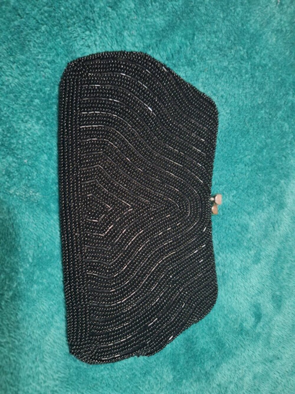 Black Handmade Vintage Evening Bag